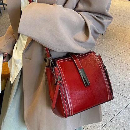 Elegante Crossbodytas van echt Leer