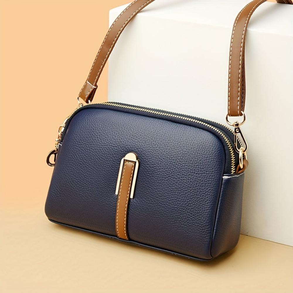 Mila Litchi Crossbody Tas Met Reliëf