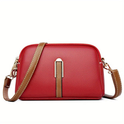 Mila Litchi Crossbody Tas Met Reliëf