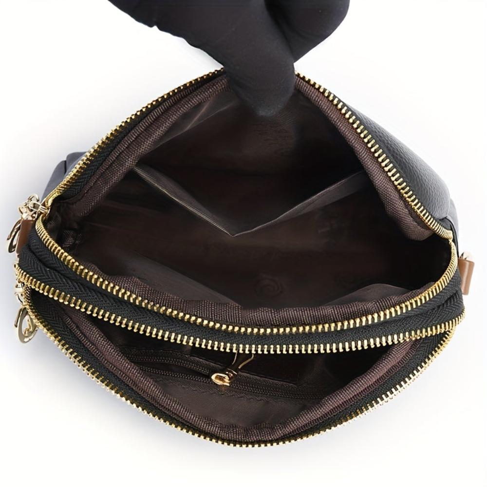 Mila Litchi Crossbody Tas Met Reliëf