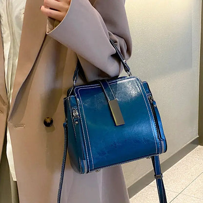 Retro Crossbody Tas met Verstelbare Riem