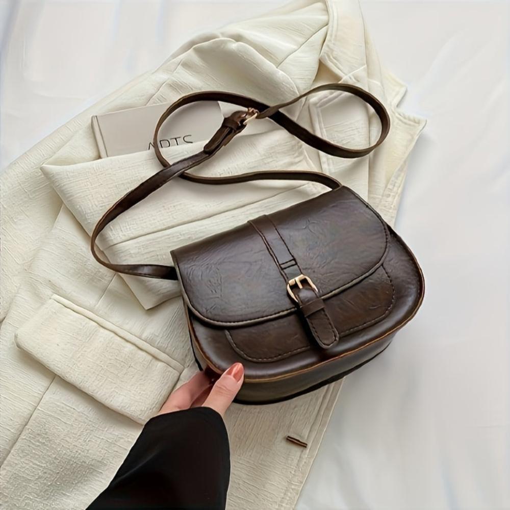 Evelyn Klassieke Zadeltas Crossbody Tas