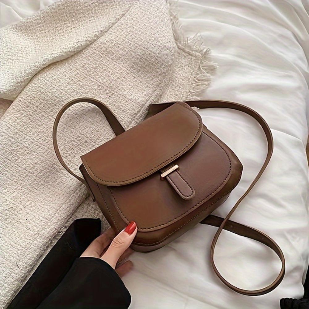 Amelia Retro Zadel Crossbody Tas