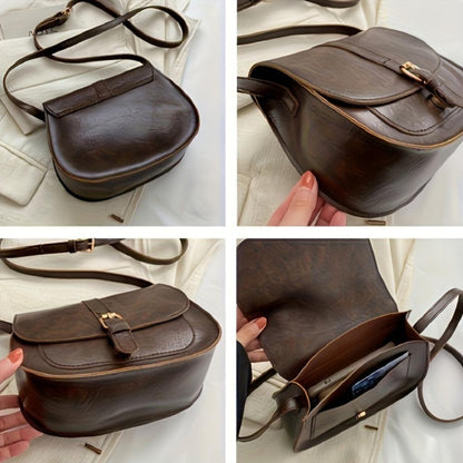 Evelyn Klassieke Zadeltas Crossbody Tas