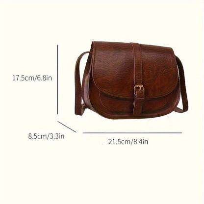 Evelyn Klassieke Zadeltas Crossbody Tas