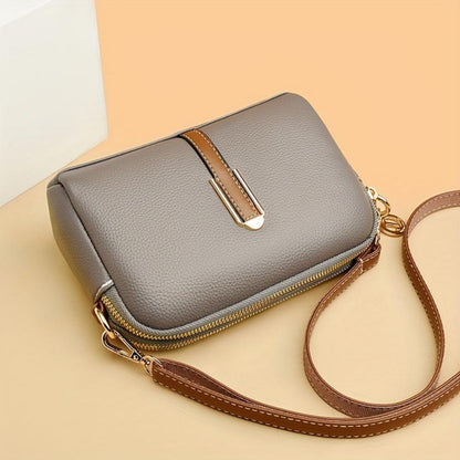 Mila Litchi Crossbody Tas Met Reliëf