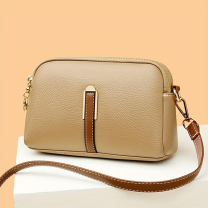 Mila Litchi Crossbody Tas Met Reliëf