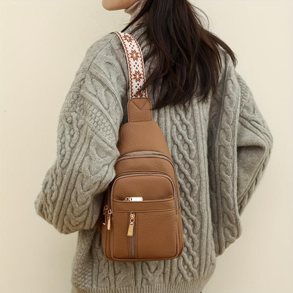 Hazel Vintage Kistvormige Crossbody tas