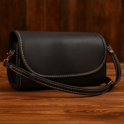 Vintage-Stijl echte Leren Crossbody tas voor Dames