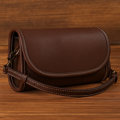 Vintage-Stijl echte Leren Crossbody tas voor Dames
