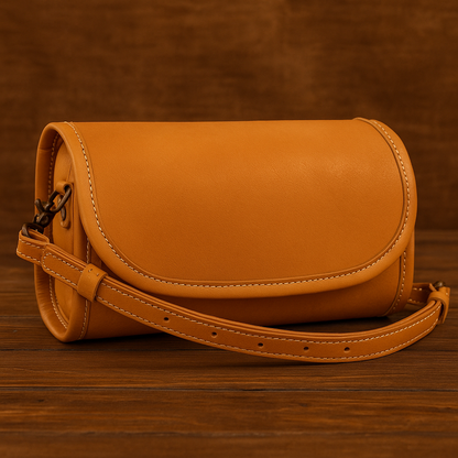 Vintage-Stijl echte Leren Crossbody tas voor Dames