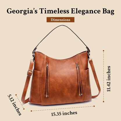 Georgia's Tijdloze Elegantie | Vintage Schoudertas