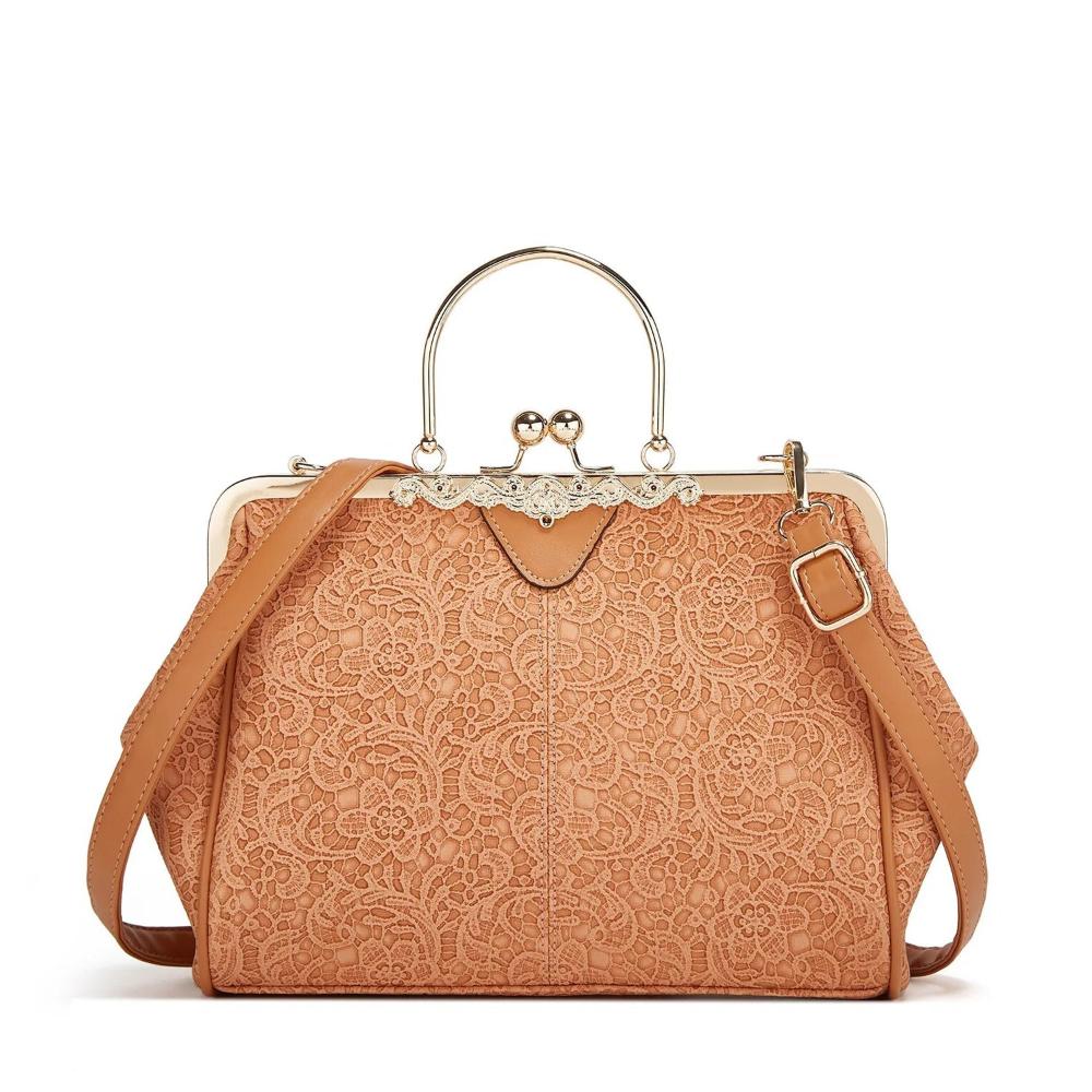 Vintage Handtas Met Kiss-lock Sluiting
