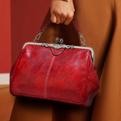 Vintage Handtas Met Kiss-lock Sluiting