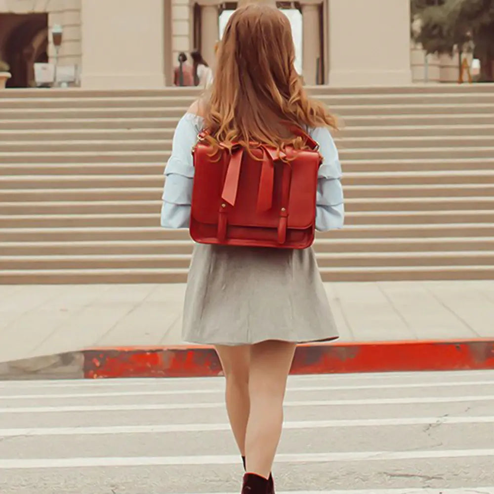 Vintage Satchel Met Strik
