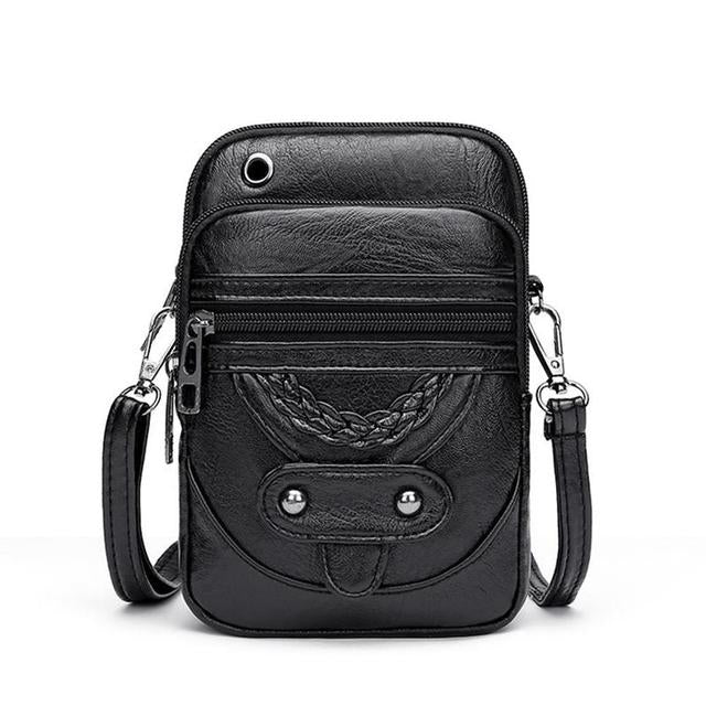 Vellana's Vintage Elegance | Leren Crossbody Tas