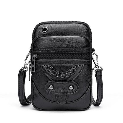 Vellana's Vintage Elegance | Leren Crossbody Tas