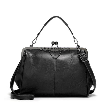Vintage Handtas Met Kiss-lock Sluiting