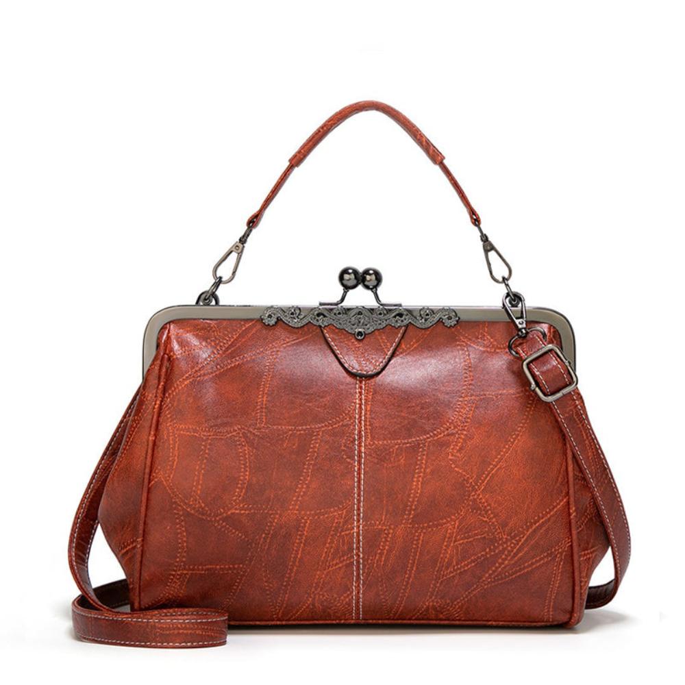 Vintage Handtas Met Kiss-lock Sluiting