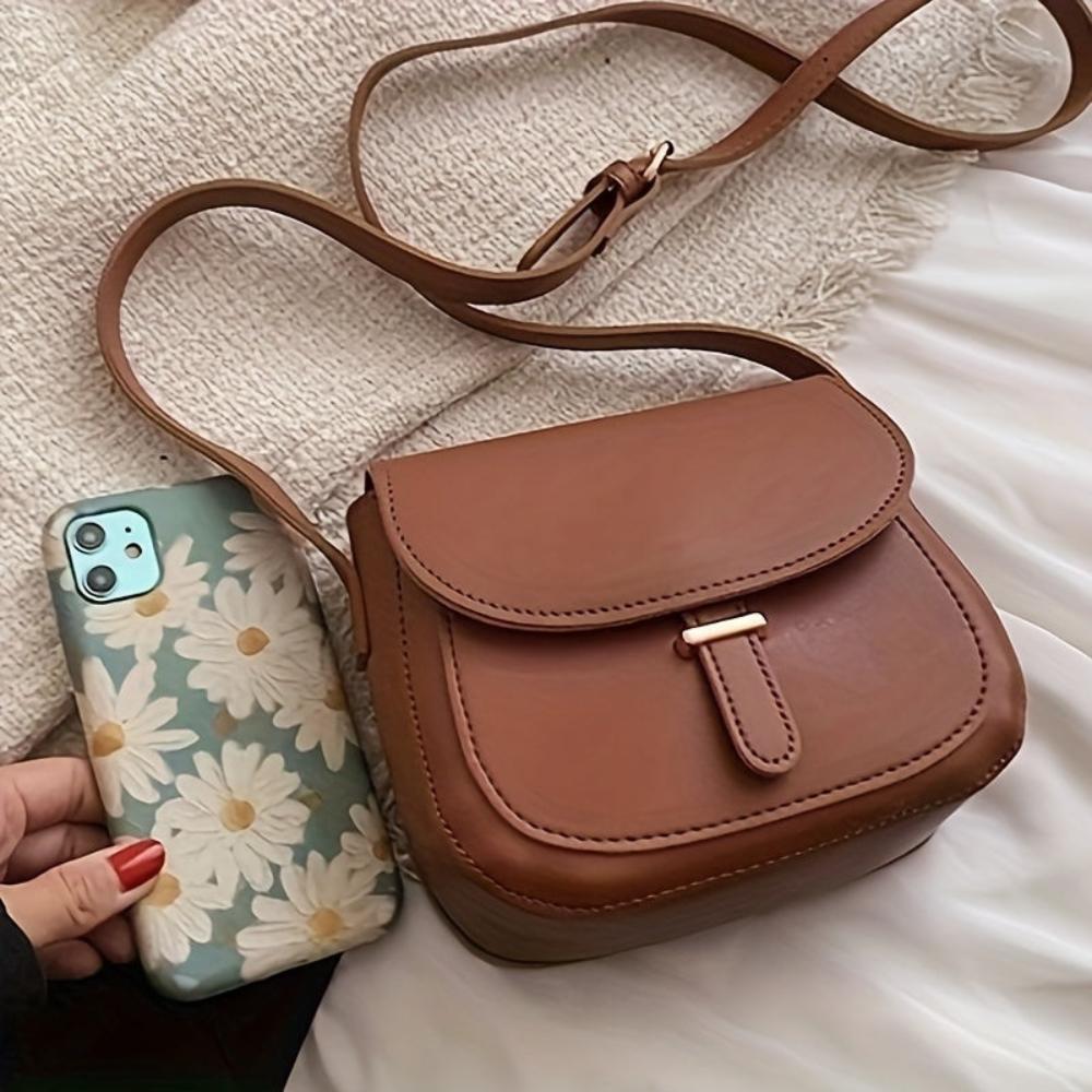 Amelia Retro Zadel Crossbody Tas