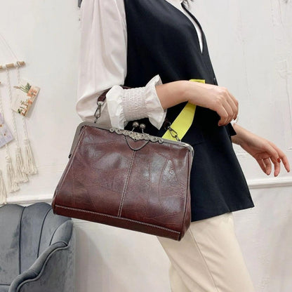 Vintage Handtas Met Kiss-lock Sluiting