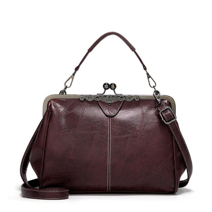 Vintage Handtas Met Kiss-lock Sluiting