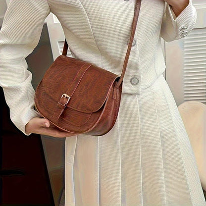 Evelyn Klassieke Zadeltas Crossbody Tas