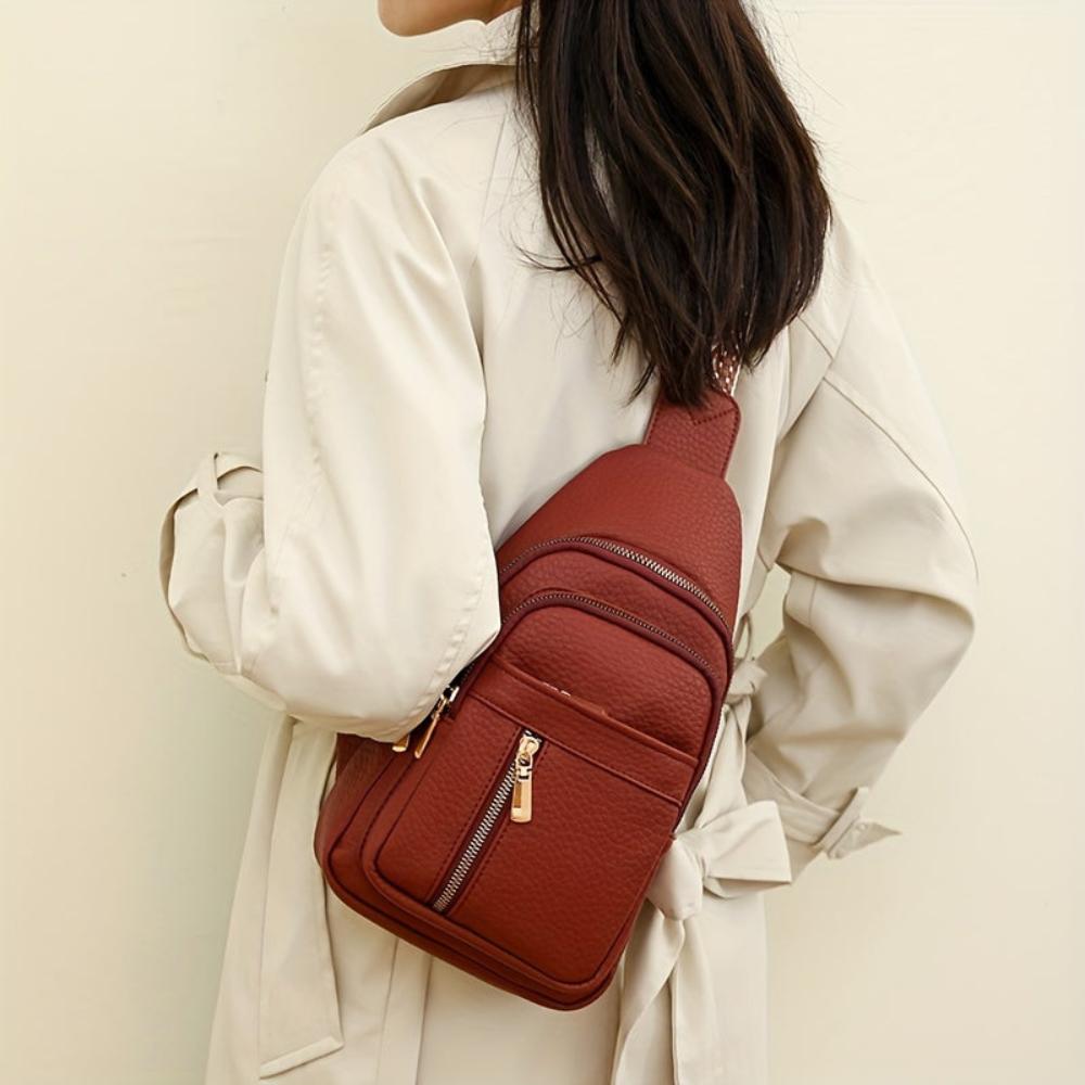 Hazel Vintage Kistvormige Crossbody tas