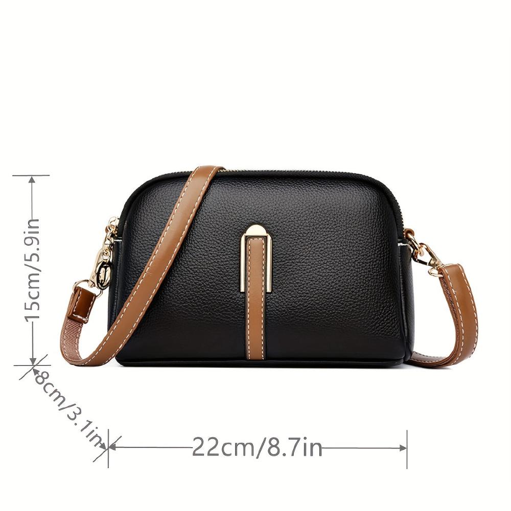 Mila Litchi Crossbody Tas Met Reliëf