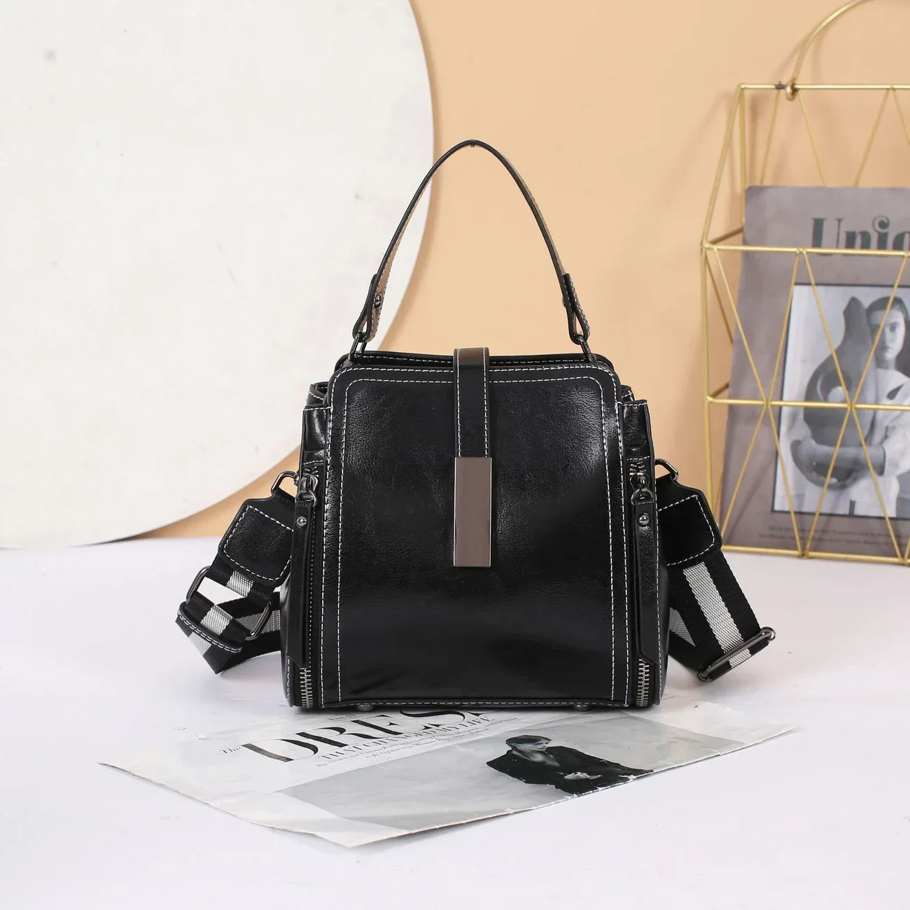 Echt Leren Vrouwen Crossbody Tas