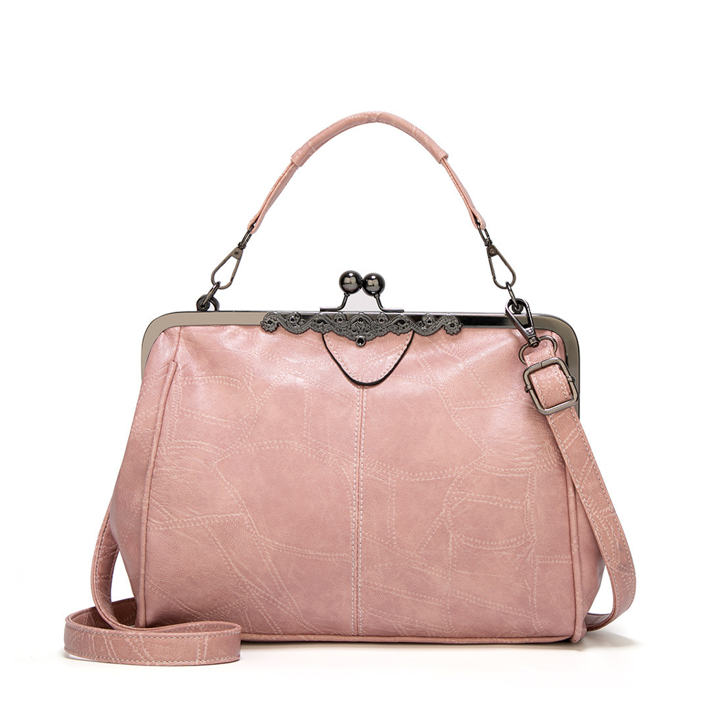 Vintage Handtas Met Kiss-lock Sluiting
