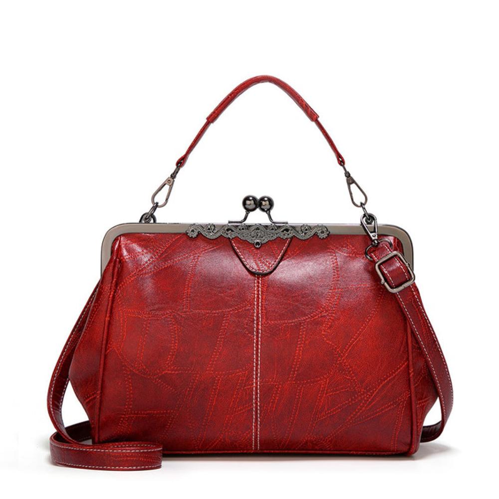 Vintage Handtas Met Kiss-lock Sluiting