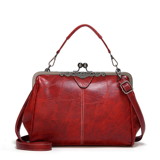 Vintage Handtas Met Kiss-lock Sluiting
